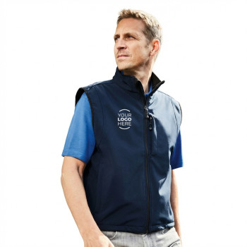Men Softshell Vest personalizzabile daiber antivento traspirante idrorepellente
