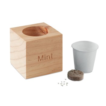MENTA - Mini vaso in legno