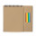 Set creativo personalizzabile matite colorate e quaderno in cartone riciclato