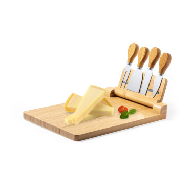 Set Tagliere Formaggio personalizzabile con accessori in bambù