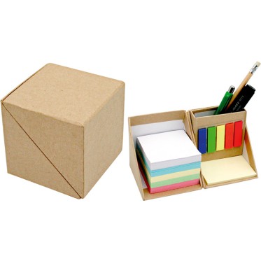 Mini Kit personalizzabile per appunti e segnapagine colorate compatto