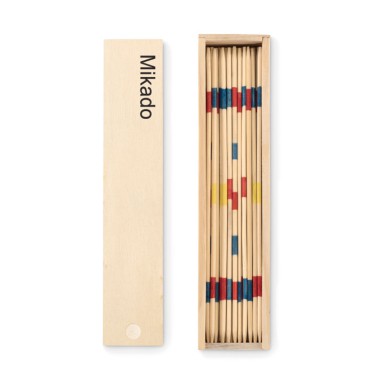 Mini Mikado in Legno Naturale Scatola Compatta per Viaggi