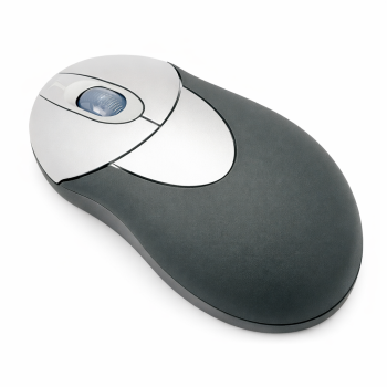 Mini mouse wireless personalizzabile gomma antiscivolo nero silver