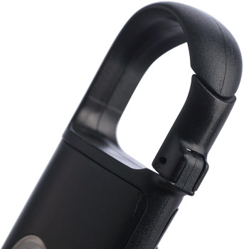gadget ecologici con logo - Mini torcia in ABS riciclato con batteria ricaricabile Zai