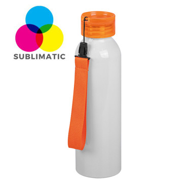 Borraccia personalizzabile 650 ml alluminio leggero con tappo di sicurezza