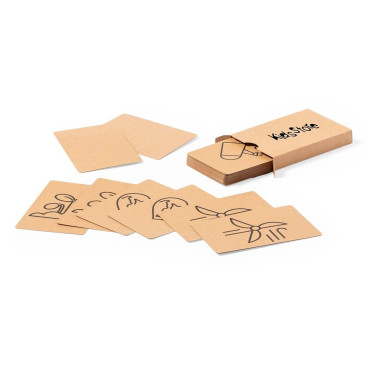 Gioco educativo personalizzabile carte cartone riciclato ecologico