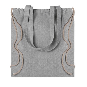 Zaini con lacci personalizzati con logo - MOIRA DUO - Sacca in cotone riciclato
