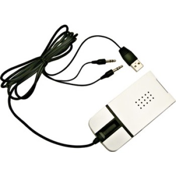 Mouse bianco con finiture nere, attacco usb, con funzione di telefono per programmi come skype ed msn. Astuccio scatola di cartoncino.