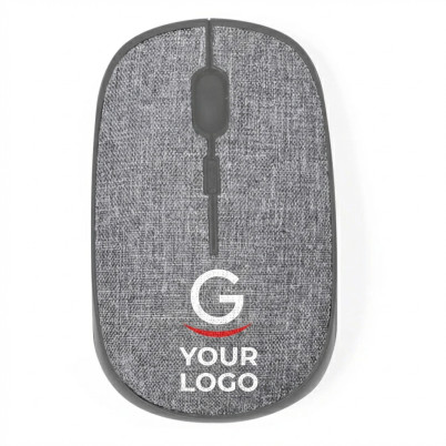 Mouse Ottico Wireless personalizzabile con Mousepad in RPET ecologico