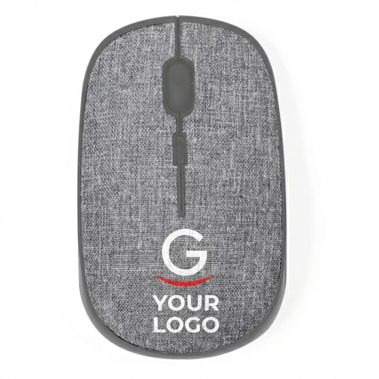 Mouse Ottico Wireless personalizzabile con Mousepad in RPET ecologico