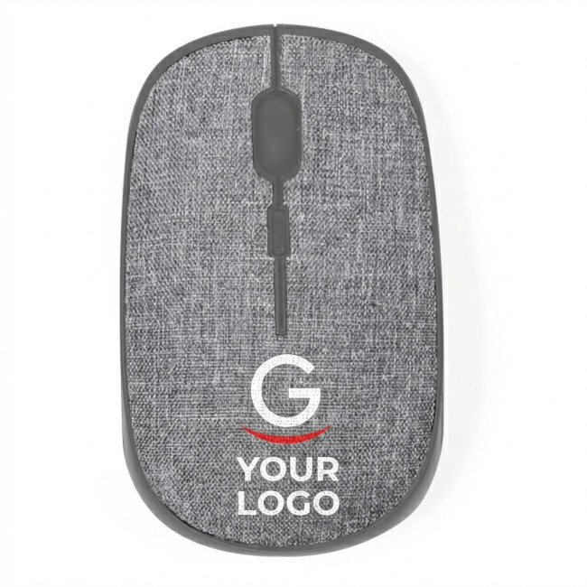 Mouse Ottico Wireless personalizzabile con Mousepad in RPET ecologico
