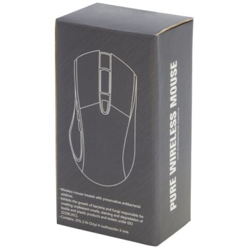 Gadget pc personalizzati con logo - Mouse wireless con additivo antibatterico Pure