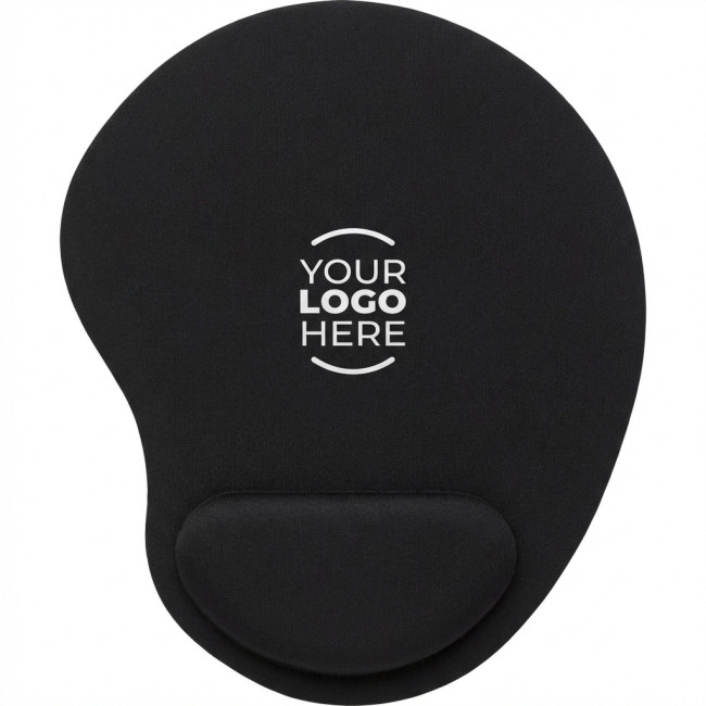 Tappetini mouse personalizzati con logo - Mousepad ergonomico impression con supporto polso in eva morbido