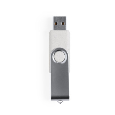 Memoria USB personalizzabile 16 GB corpo ecologico in canna di grano
