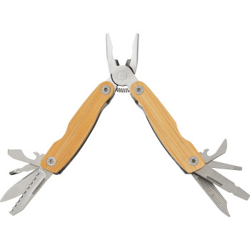 Utensili Multifunzione personalizzabili con logo - Multi tools 12 funzioni in bambù Dottie
