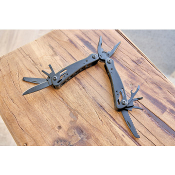Gadget tecnologici personalizzati - Multi tools 13 funzioni in alluminio nero Ariane