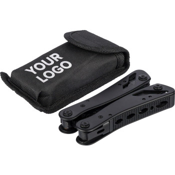 Gadget tecnologici personalizzati - Multi tools 13 funzioni in alluminio nero Ariane