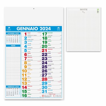 Calendari olandesi personalizzati con logo - MULTICOLOR NOTES