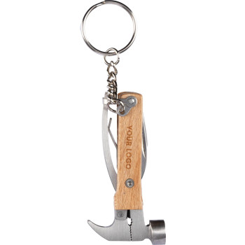gadget ecologici con logo - Multitool in bambù con 7 funzioni Heinrich