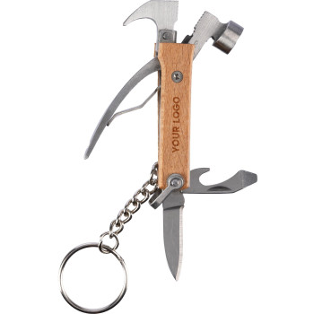 gadget ecologici con logo - Multitool in bambù con 7 funzioni Heinrich