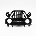 Multiutensile personalizzabile 30 funzioni in acciaio inox compatto a forma di auto