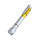 Penna personalizzabile con torcia led e cappuccio colorato argento