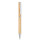 Penna a sfera personalizzabile bamboo naturale con inchiostro blu