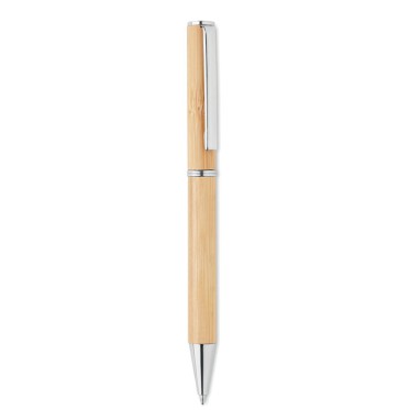 Penna personalizzata con logo  - NAIRA - Penna a sfera in bamboo