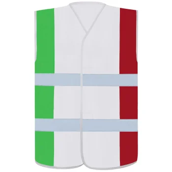 Abbigliamento alta visibilità personalizzato con logo aziendale - National Flag Safety Vest