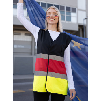 Abbigliamento alta visibilità personalizzato con logo aziendale - National Flag Safety Vest