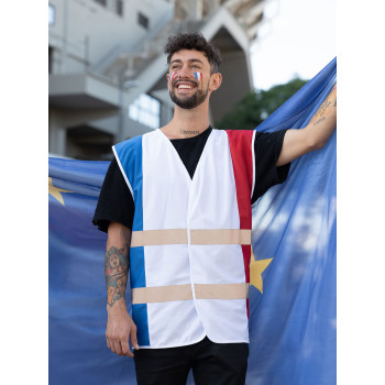 Abbigliamento alta visibilità personalizzato con logo aziendale - National Flag Safety Vest