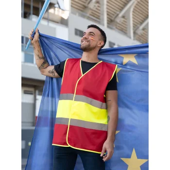 Abbigliamento alta visibilità personalizzato con logo aziendale - National Flag Safety Vest