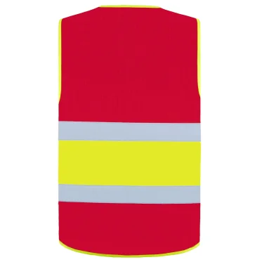 National flag safety vest personalizzabile Korntex alta visibilità riflettente