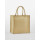 Natural Starched Jute Midi Tote personalizzabile Westford Mill manici cotone