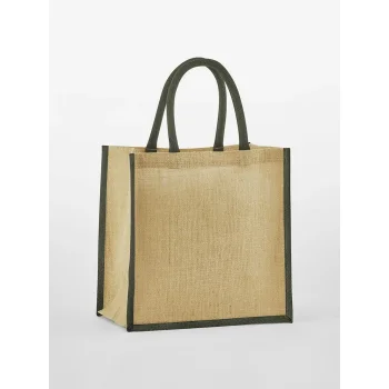 Natural Starched Jute Midi Tote