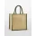 Natural Starched Jute Midi Tote personalizzabile Westford Mill manici cotone