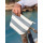 Astuccio personalizzabile Westford Mill in cotone Canvas 100% righe