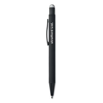 Penne touch screen personalizzate con logo - NEGRITO - Penna in alluminio