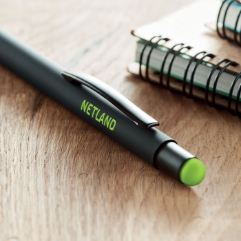Penne touch screen personalizzate con logo - NEGRITO - Penna in alluminio