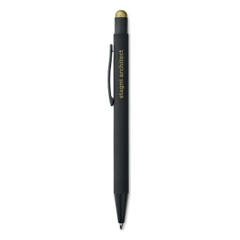 Penne touch screen personalizzate con logo - NEGRITO - Penna in alluminio