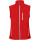 Gilet softshell idrorepellente con zip a contrasto e tasche laterali