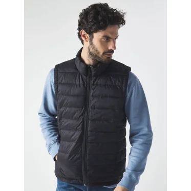 Piumino smanicato personalizzabile Black Spider in nylon resistente