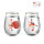 Set bicchieri Natale personalizzabili bordo dorato capacità 330ml