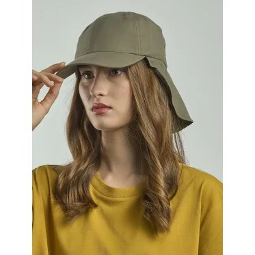 Cappello da viaggio personalizzabile Atlantis in poliestere riciclato con parasole regolabile