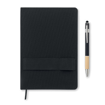 Taccuini A5 Personalizzati - NOTA - Notebook A5 RPET con penna