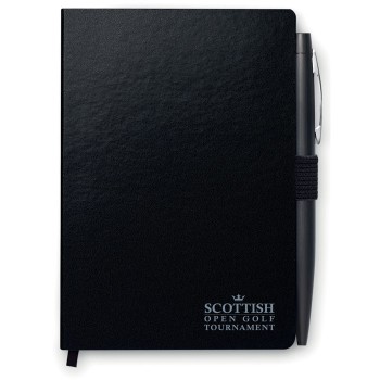 Taccuino quaderno personalizzato con logo - NOTAPLUS - Quaderno A5 con  penna