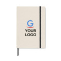 Notebook A5 personalizzabile copertina rigida pagine a righe cartone riciclato