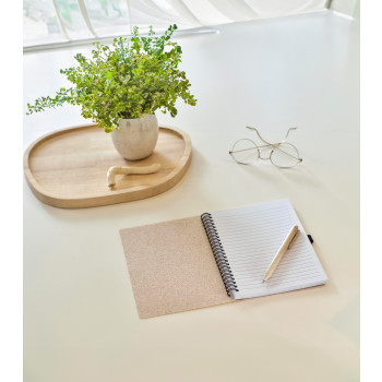 Notebook in fibra di grano con penna Massimo