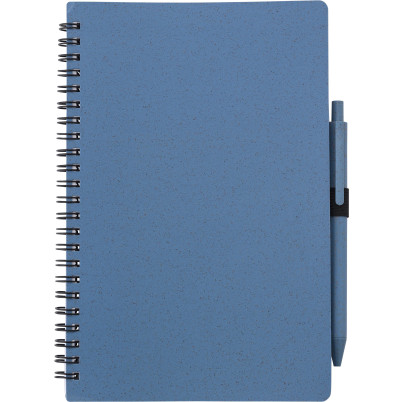 Notebook in fibra di grano con penna Massimo
