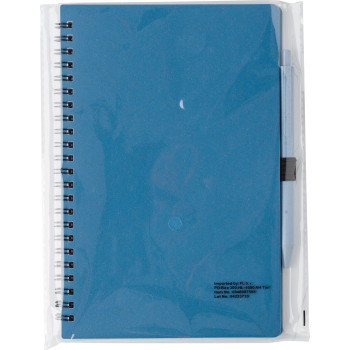 Notebook in fibra di grano con penna Massimo